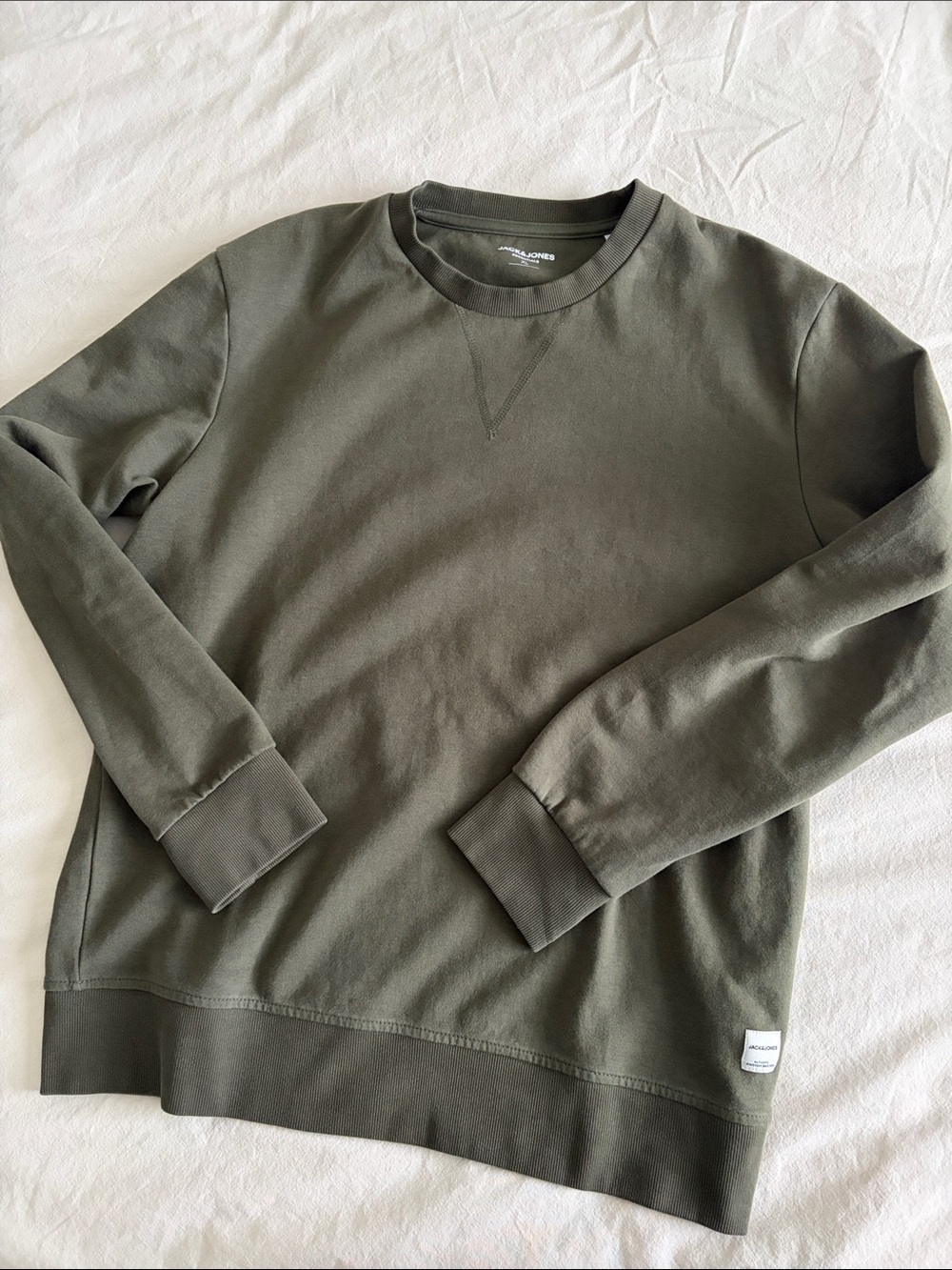 Jack&Jones Men's Crewneck Sweatshirt in Olive Green sz xl